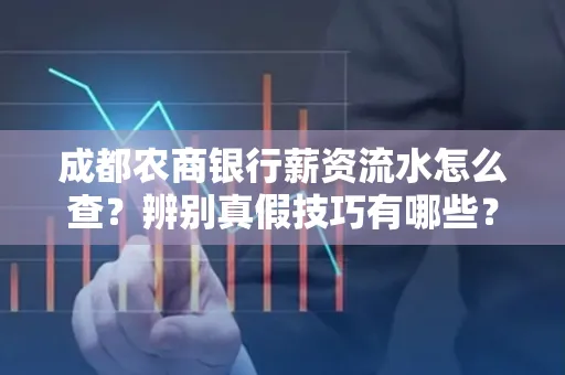 成都农商银行薪资流水怎么查?辨别真假技巧有哪些?